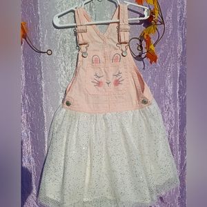 📌SOLD Oshkosh B'gosh Bunny overall dress 5T/Easter Dress